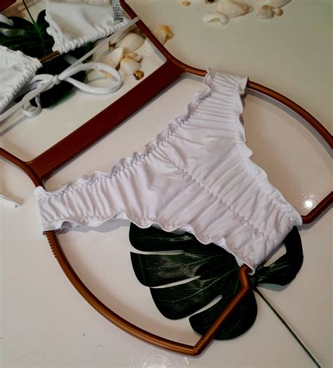 Brazilian Bikini With Triangle Bra And Push Up Scruched Bottom Etsy