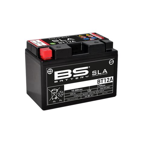 Batterie BS BATTERY SLA sans entretien activé usine BT12A