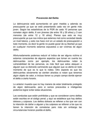 Prevencion Del Delito Pdf