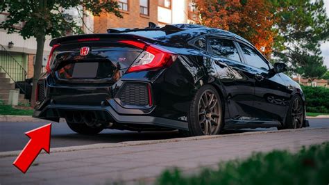 Type R Style Rear Lip Install 2018 Honda Civic Si 10th Gen Civic Youtube