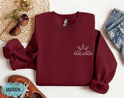 Maganda Filipino Sun Minimalistic Tagalog Sweater Unisex Philippines