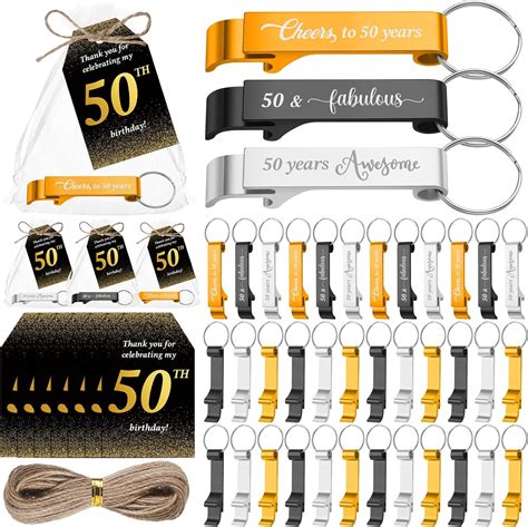 Silifine 50 Sets 50th Birthday Party Favors For Guests