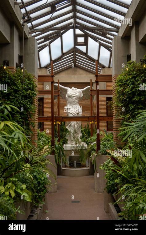 Lobby Garden Plants Sculpture Angel Statue Hi Res Stock Photography And