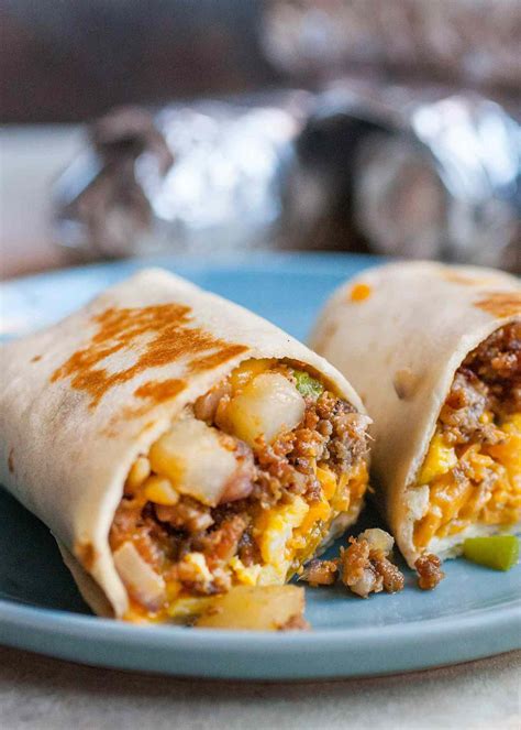 Sausage And Egg Freezer Breakfast Burritos Recipe