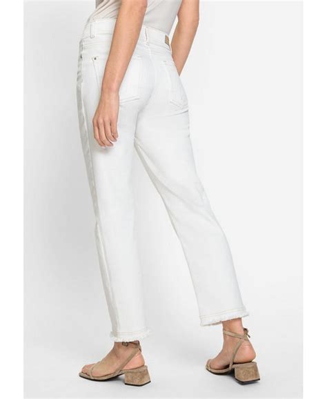 Olsen Women's Mona Fit Straight Leg Power Stretch Cropped Jean - Macy's