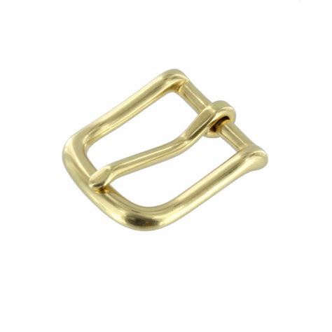 1035 1 Natural Brass Heel Bar Buckle Solid Brass Ll Etsy