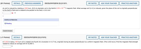 Solved [o 1 Points] Details Previous Answers Oscolphys2016