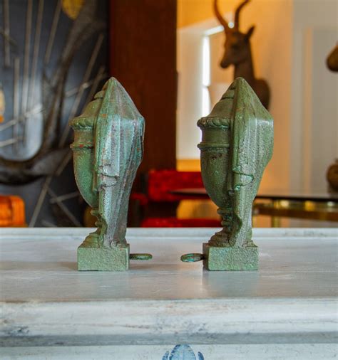 Pair Of Miniature Cast Iron Urns Circa 1880 For Sale At 1stdibs