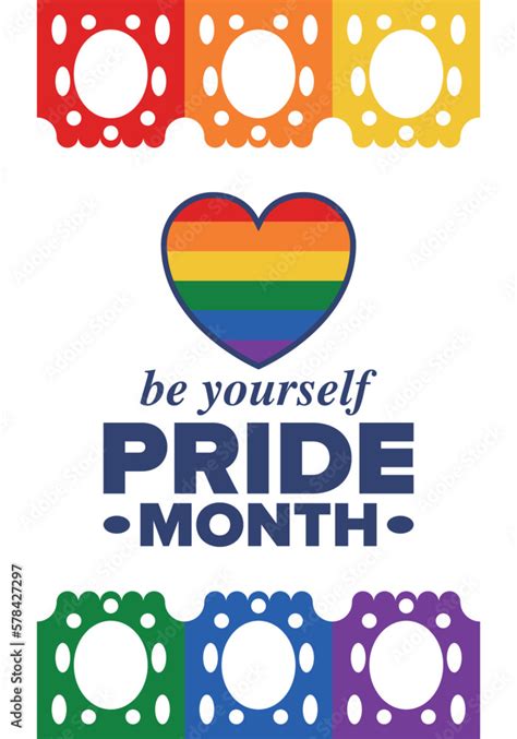 Lgbt Pride Month In June Lesbian Gay Bisexual Transgender Celebrated Annual Lgbt Flag