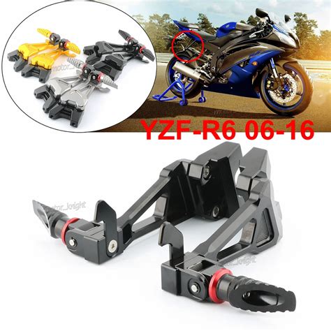 Motorcycle CNC Rear Set Footrest Rearsets With Bracket For Yamaha YZF