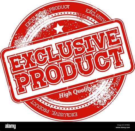 Exclusive Product Grunge Stamp Isolated On White Background Stock