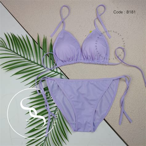 Jual Avisa Bikini Set Tali Two Piece Bikini Sexy Bikini Tali Samping Bikini Segitiga
