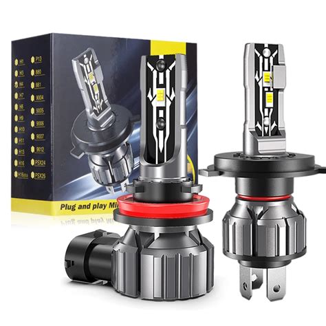 Dawnknight E2 H11 H4 H7 9006 9005 H8 Hb4 3000k Fanless Led Fog Light ...