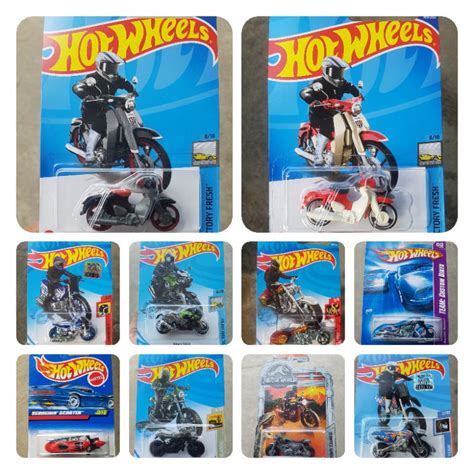 Jual HOT WHEELS MOTOR QUAD ROD HONDA MONKEY BMW BAD BAGGER DUCATI SCRAMBLER HW450F SCORCHIN