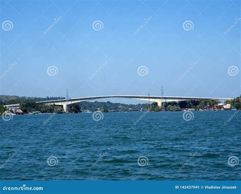 Big Bridge on Rio Dulce, Guatemala Stock Image - Image of river ...