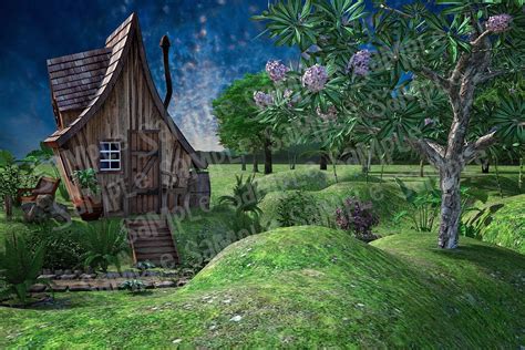 Fairy House Fairy Garden Digital Backgrounds Backdrops Digital