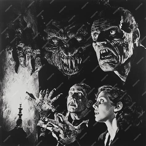 Filme De Terror Classico - Cena de filme de terror clássico com monstros e susto icônicos | imagem ...