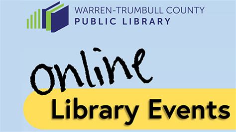 WTCPL Online Library Events – Warren City Schools