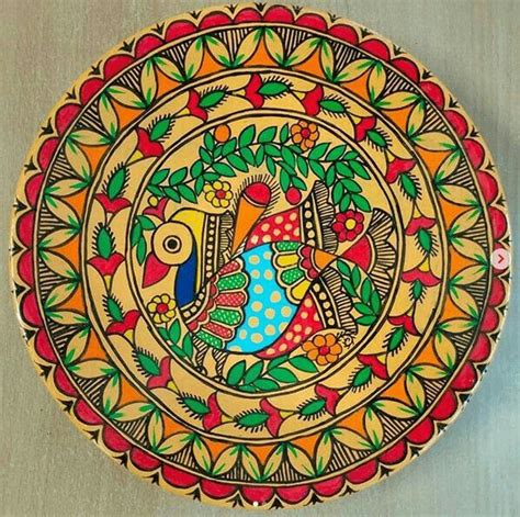 Madhubani Paintings Peacock Kalamkari Painting Madhubani Art Pichwai