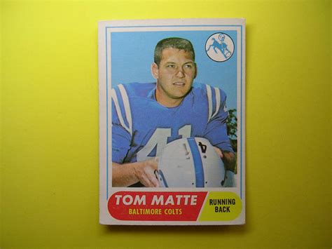 Yahoo オークション 1968 Topps Football 178 Tom Matte