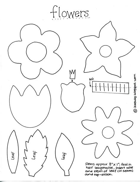 Free Printable Flower Applique Patterns Printable Templates