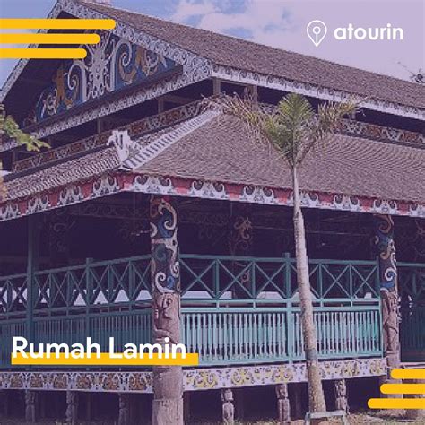rumah lamin rumah adat suku dayak  kalimantan timur membangun