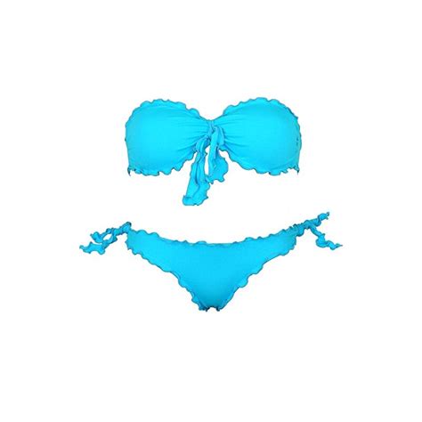 Bikinicolors Bikini Donna A Fascia Arricciato Con Slip O Brasiliana
