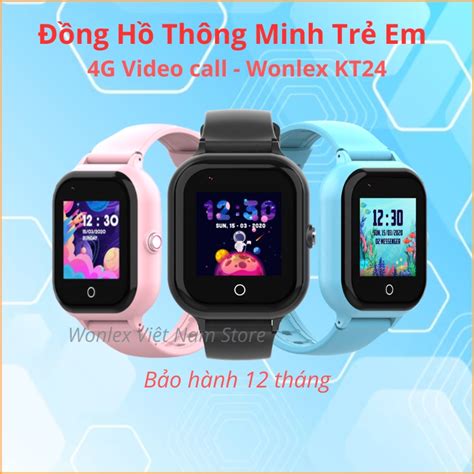 Đồng Hồ Định Vị Trẻ Em Chính Hãng Thông Minh Wonlex KT24, KT24S, Chống ...