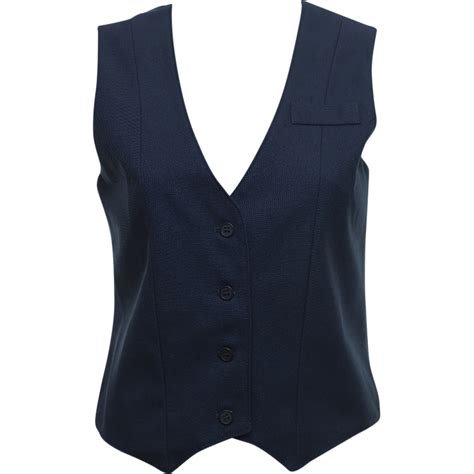 Womens Formal Waistcoat Alexandra Smart Waitress Hospitality Work French Blue