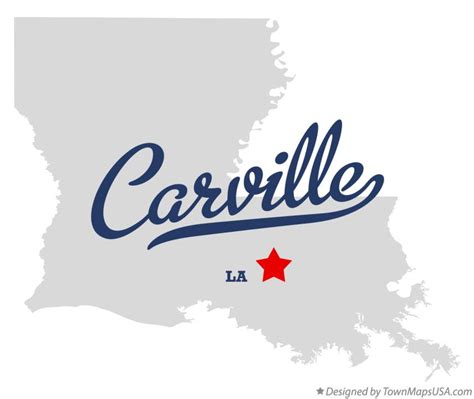 Map of Carville, LA, Louisiana