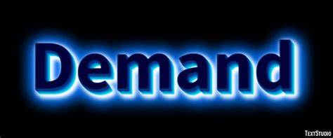 demand   blue glow text effect generator