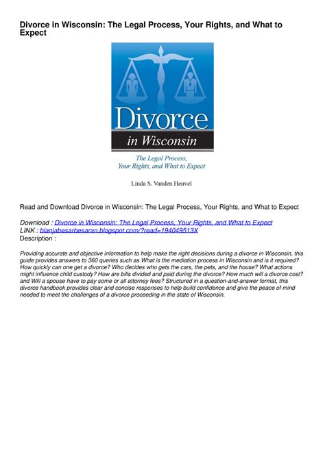 [pdf] Download Free Divorce In Wisconsin The Legal Process Your Rights A Divorce In