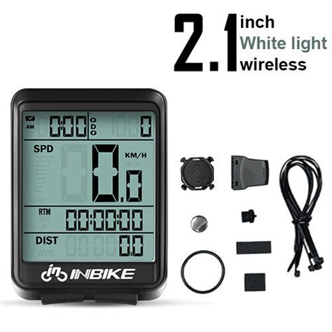 inbike Bicycle Computer Wireless and Wired MTB Bike Cycling Odometer ...
