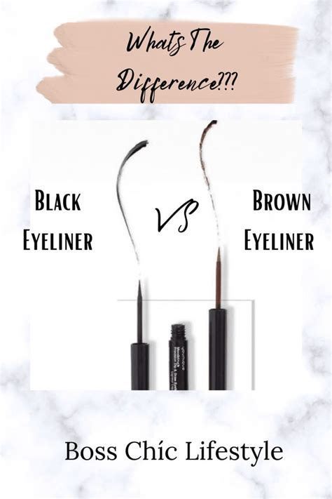 Black Eyeliner Vs Brown Eyeliner Whats The Difference Brown
