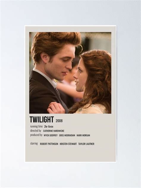 "Twilight Movie Poster" Poster for Sale by madelineb231 | Redbubble