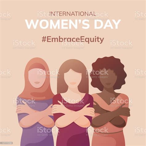 International Womens Day 2023 Banner Embraceequity Stock Illustration