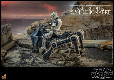 Hot Toys Unveils Star Wars: The Clone Wars ARF Trooper and AT-RT Set