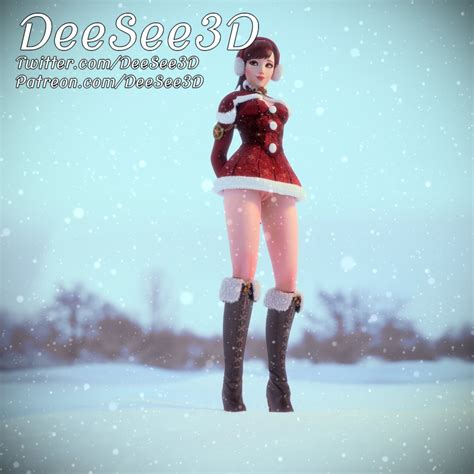 DVa S Winter Wonderland By DeeSee3D Hentai Foundry