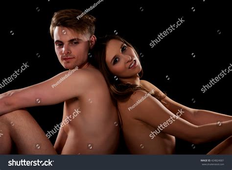Beautiful Nude Couple Sitting On Floor Stock Photo Shutterstock