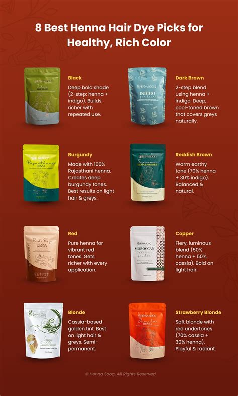 8 Best Henna Hair Dye Picks for Rich, Natural Color – Henna Sooq