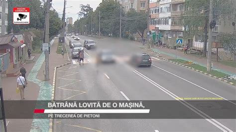 Bătrână lovită de o mașină pe trecerea de pietoni YouTube