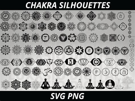 Chakra Svg Meditation Svg Spiritual Svg Chakras Svg Mandala Svg