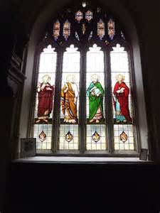 Stained Glass Window Showing The Four David Smith Geograph