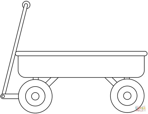 Red Wagon Coloring Pages