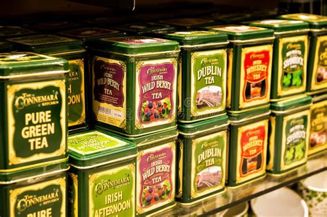 Features Boxes Of Tea In A Shop In The Temple Bar District Of Dublin