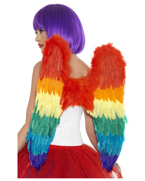Regenbogen Federflügel x cm für Gay Pride Horror Shop