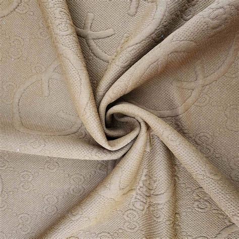 Embossed Designer Knit Toffee Curtain Dream
