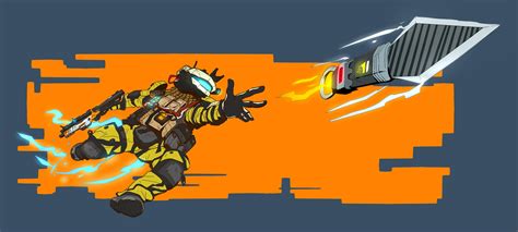 Fanart of Titanfall 2s Pulse Blade pilot, loving the Pulse Blade kills ...