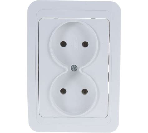 Двойная розетка IN HOME CLASSICO белая 2102 4680005959914 - выгодная ...