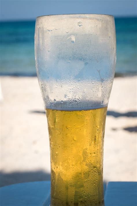 Cold Beer On The Beach And Hot Summer Day Stock Photo Image Of Platter Beer